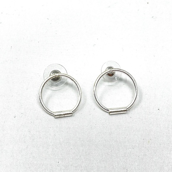Anthropologie Jewelry - New Anthropologie Silver Hoop Earrings